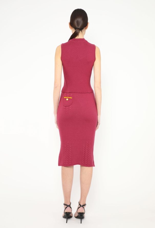 John Galliano Rare F/W 1999 Torsade Knit Ensemble - 6