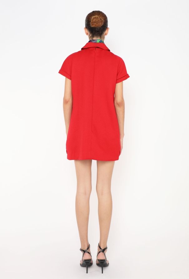 Gianni Versace 1991 Silk Scarf Mod Dress - 4