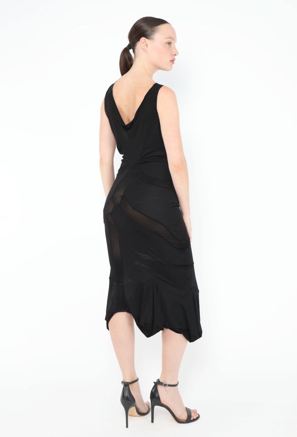 Dior 2006 Cowl-Neck Bodycon Dress - 5