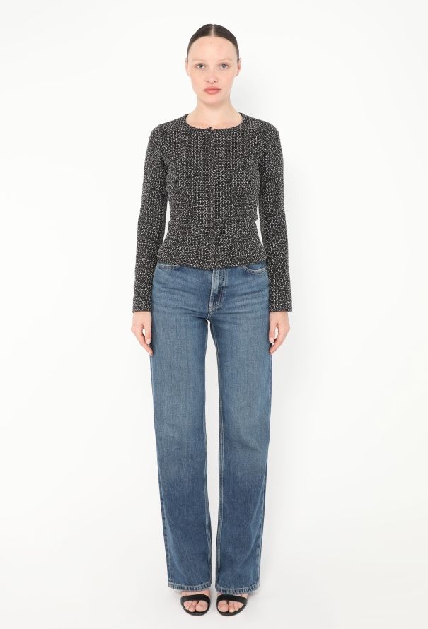 Chanel 2008 Bicolor Tweed Zip Jacket - 2