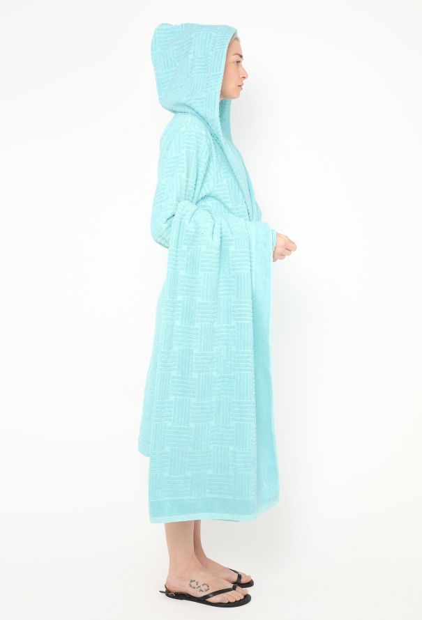 Bottega Veneta 2022 Intrecciato Terry Cloth Bathrobe Set - 3