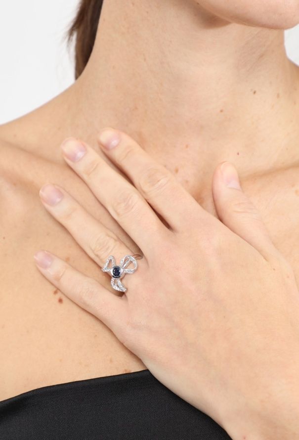 Mellerio 18k Gold, Diamond & Sapphire Marie Antoinette Ring - 4