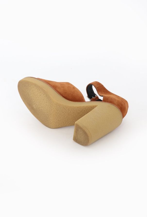 Hermès 2024 Suede Platform Drew Sandals - 5