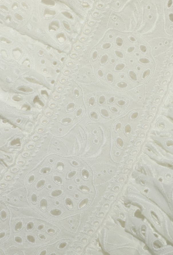 Valentino Floral Cotton Eyelet Dress - 8