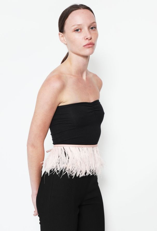 Altuzarra F/W 2020 Ostrich Feather Belt - 3