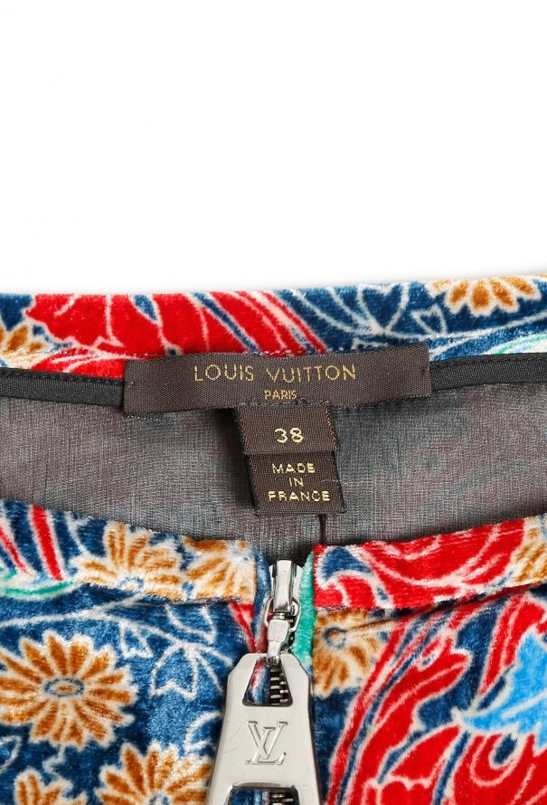 Louis Vuitton 2015 Floral Velvet Skirt - 5