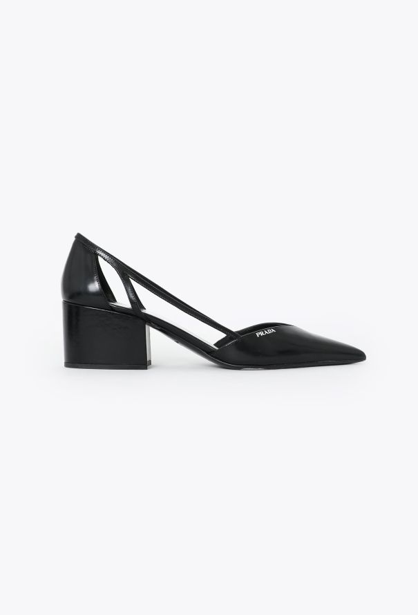 Prada F/W 2024 Cut-Out Logo Pumps - 1