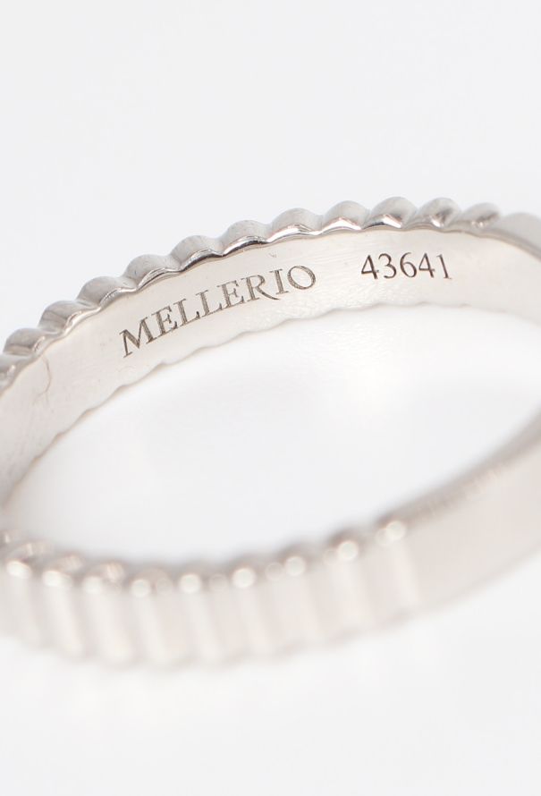 Mellerio 18k White Gold Affiniti Band Ring - 6
