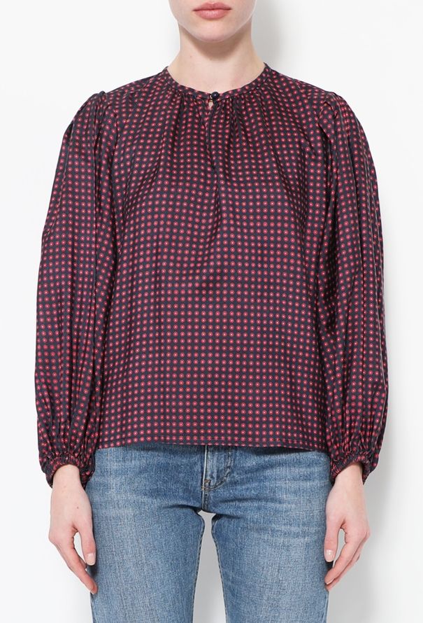 Saint Laurent 70s Floral Print Blouse - 1