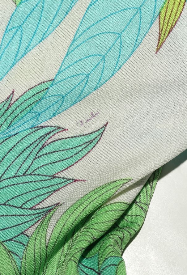 Emilio Pucci Early '70s Floral Printed Silk Dress - 6