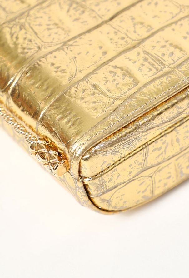 Chanel Rare Pre-Fall 2019 Gold Mini Evening Bag - 12