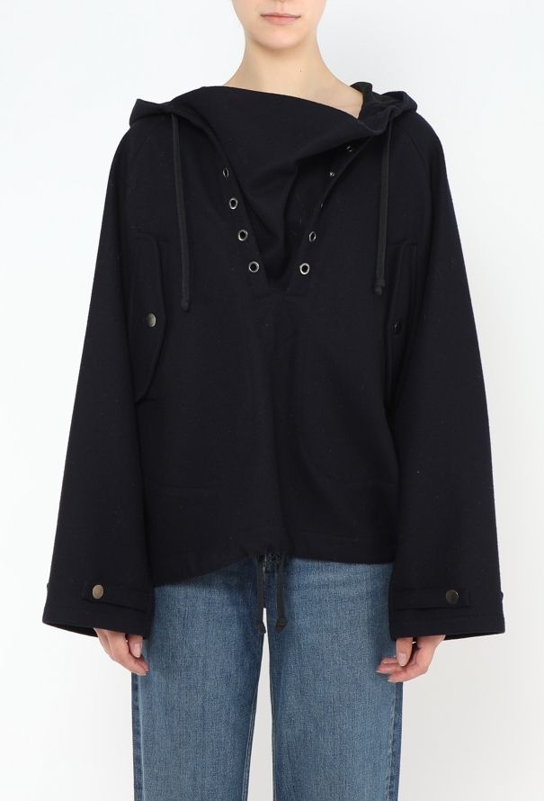 Céline 2017 Eyelet Hooded Sweater - 1