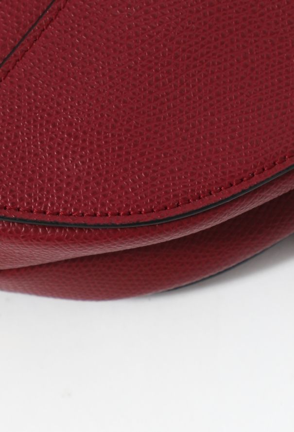 Dior Burgundy Mini Saddle Bag - 10
