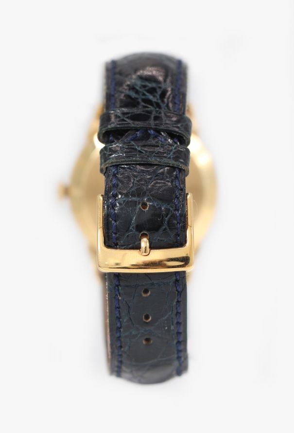 Vacheron Constantin Rare 1960s Cow Horn Lugs 18k Yellow Gold Watch - 4