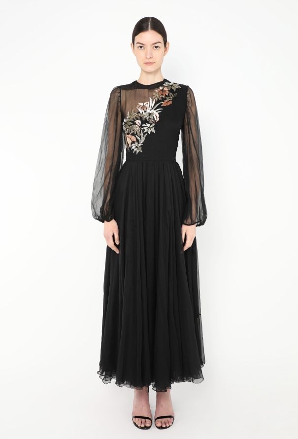 Nina Ricci 1950s Couture Embroidered Gown - 2