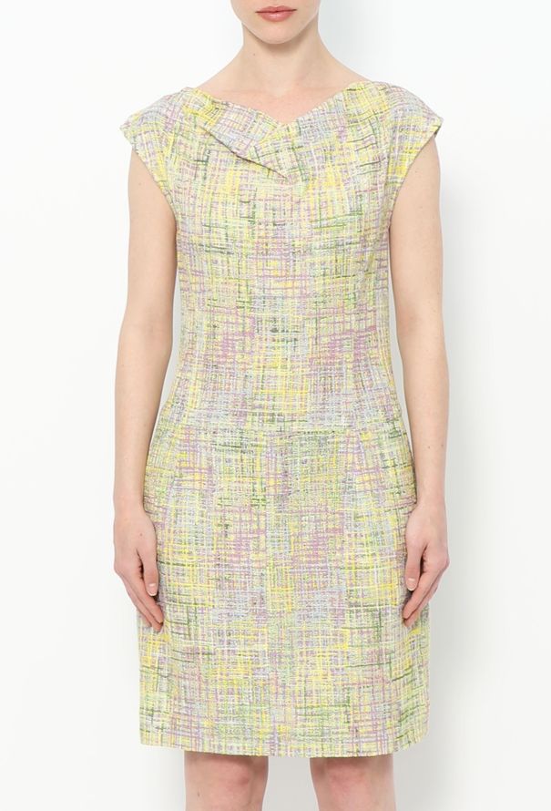 Chanel S/S 1998 Multicolor Tweed Dress - 3