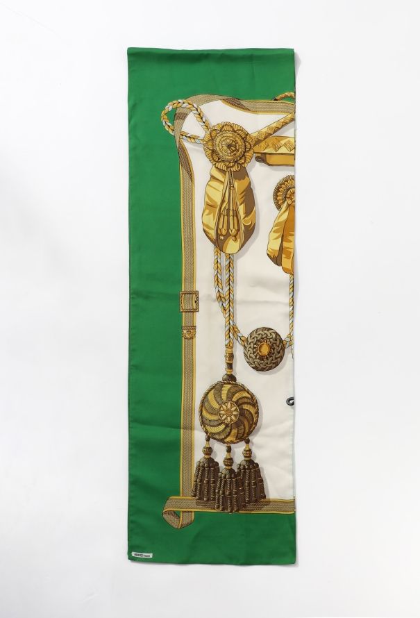 Hermès Vintage 'Frontaux et Corcades' Silk Scarf - 1