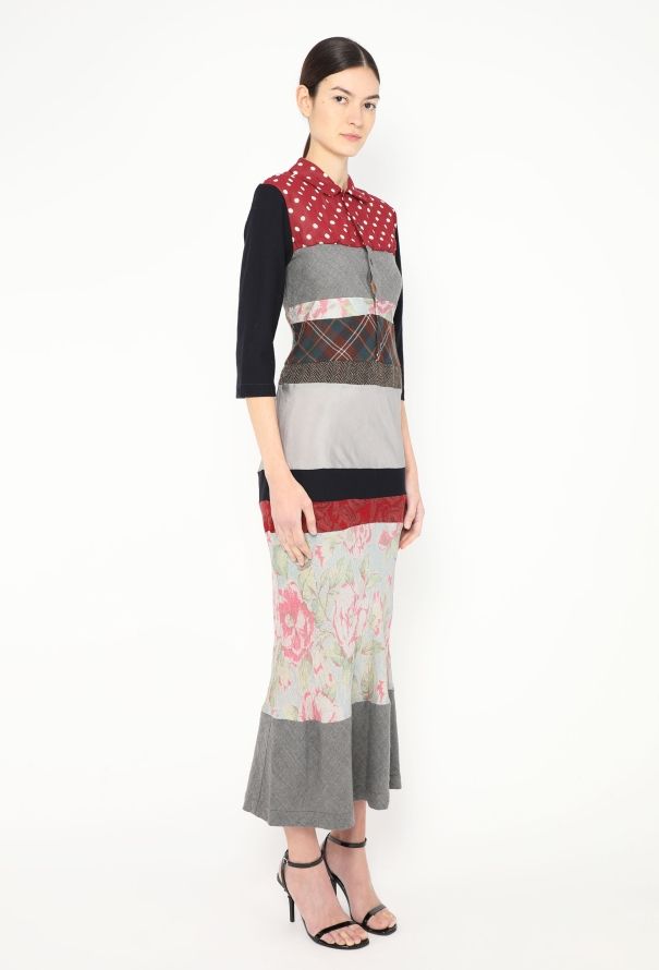 Comme des Garçons 2000 Fluted Patchwork Dress - 3