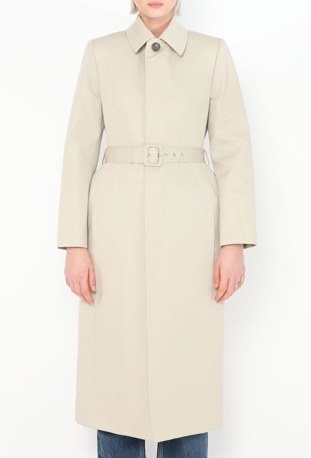 Balenciaga 2018 Belted Hourglass Trench - 1