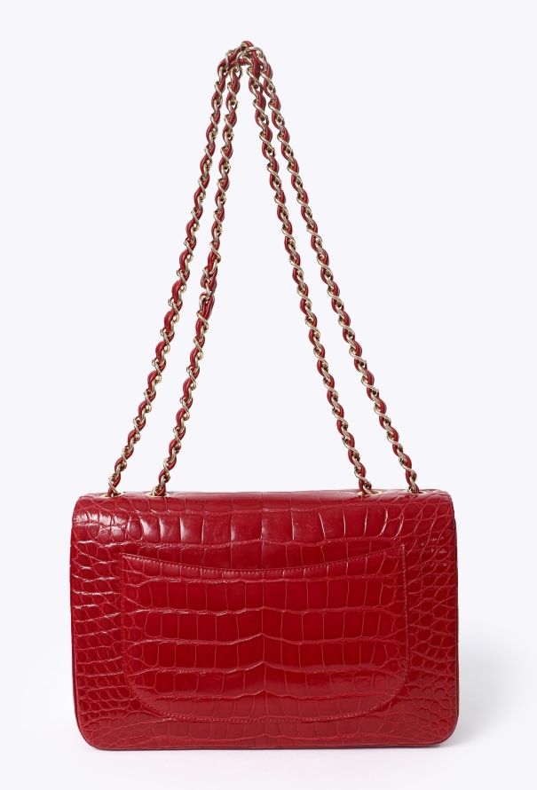 Chanel Jumbo Timeless Bag in Red Alligator – Bespoke Order - 6