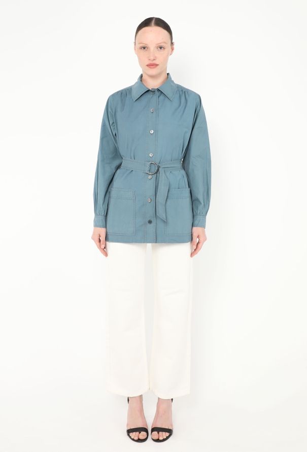 Saint Laurent RARE S/S 1974 Belted Safari Jacket - 3