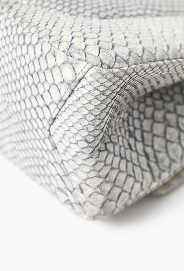 Chanel Grey Python 2.55 Maxi Flap Bag - 11
