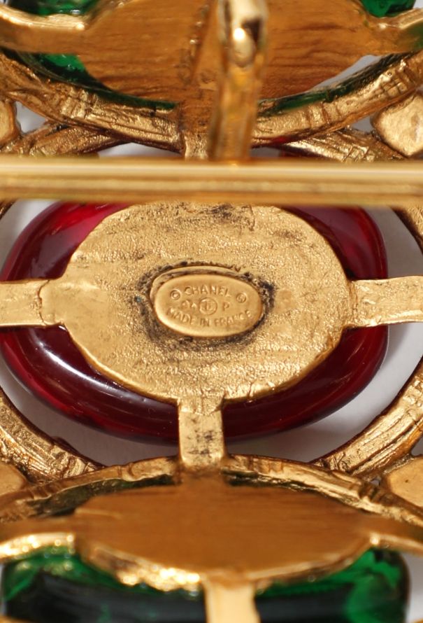 Chanel Iconic S/S 1994 Gripoix Brooch - 5