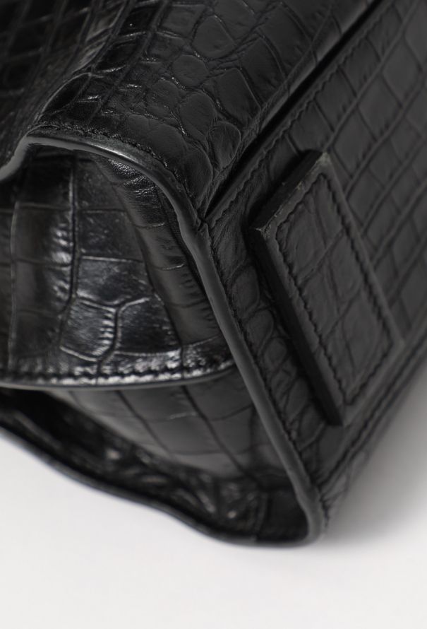 Saint Laurent Crocodile Embossed Nano Sac de Jour - 10