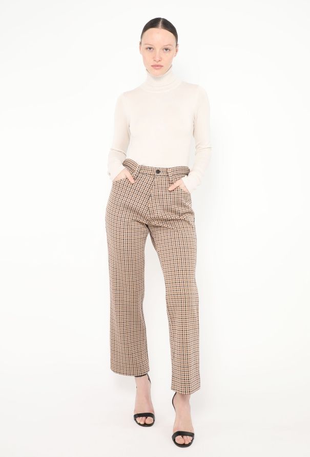 Céline Tailored Houndstooth Trousers - 3