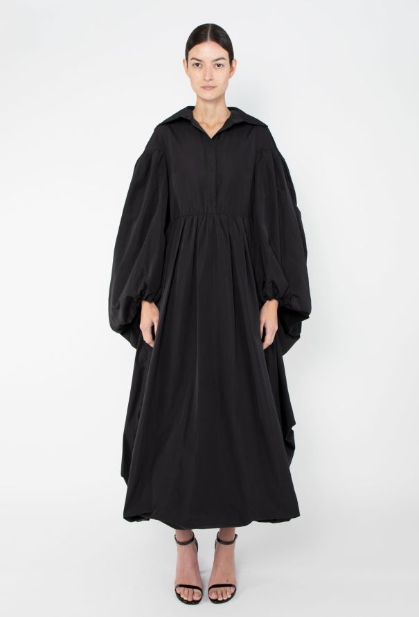 Valentino S/S 2019 Ruched Cape-Sleeve Dress - 3