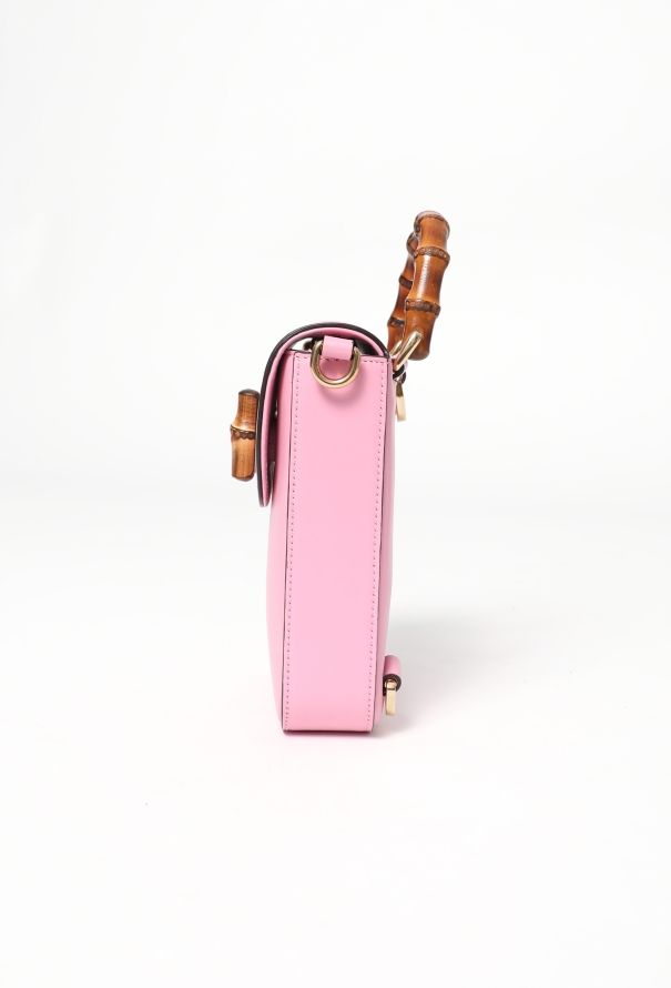 Gucci 2023 Pink Bamboo Mini Crossbody Bag - 5