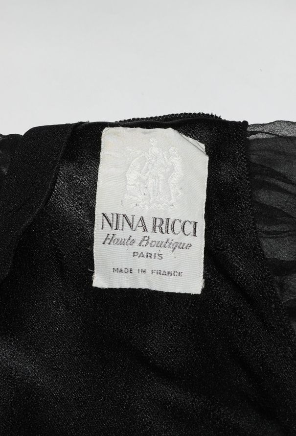 Nina Ricci 1950s Couture Embroidered Gown - 6