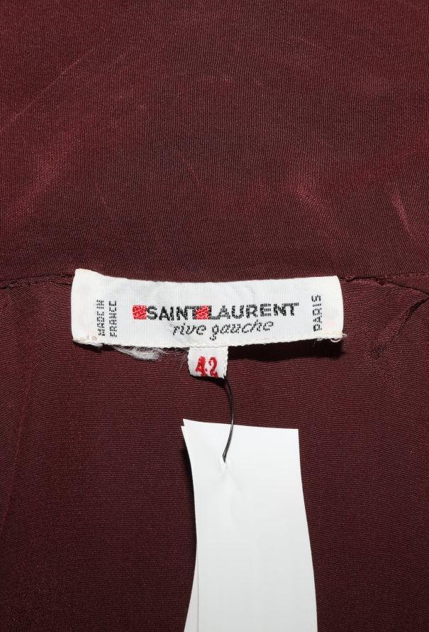 Saint Laurent '70s Silk Lavallière Blouse - 5