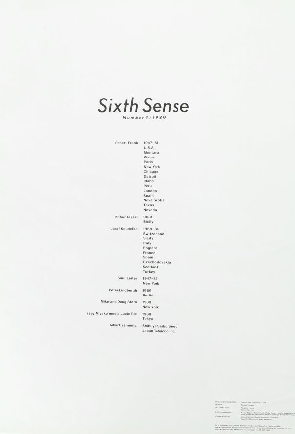 Comme des Garçons SIX Magazine: F/W 1989, No°4 - 4