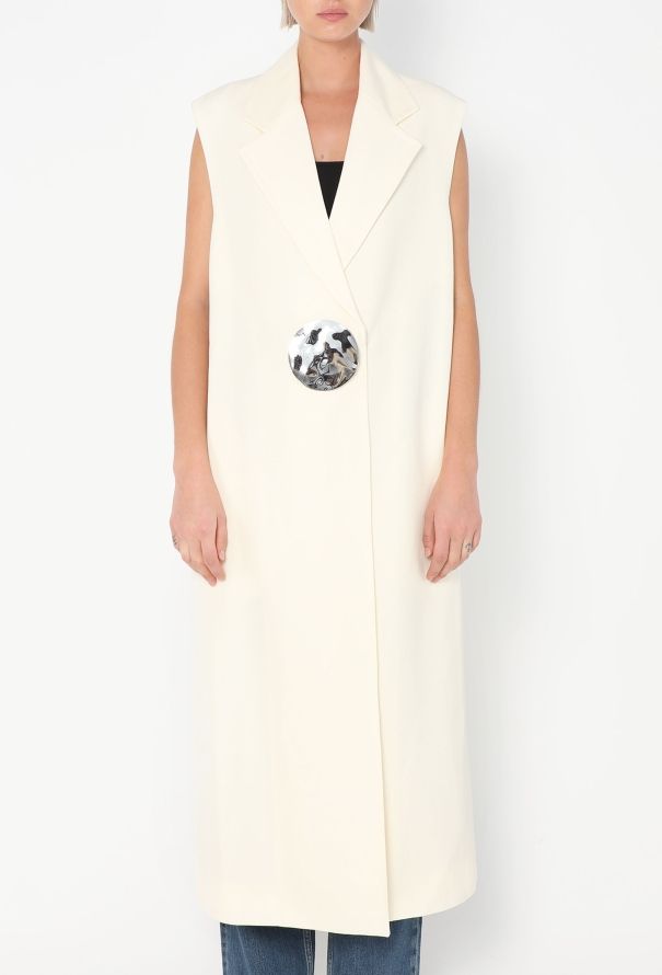 Jil Sander Resort 2024 Hammered Silk Vest - 5