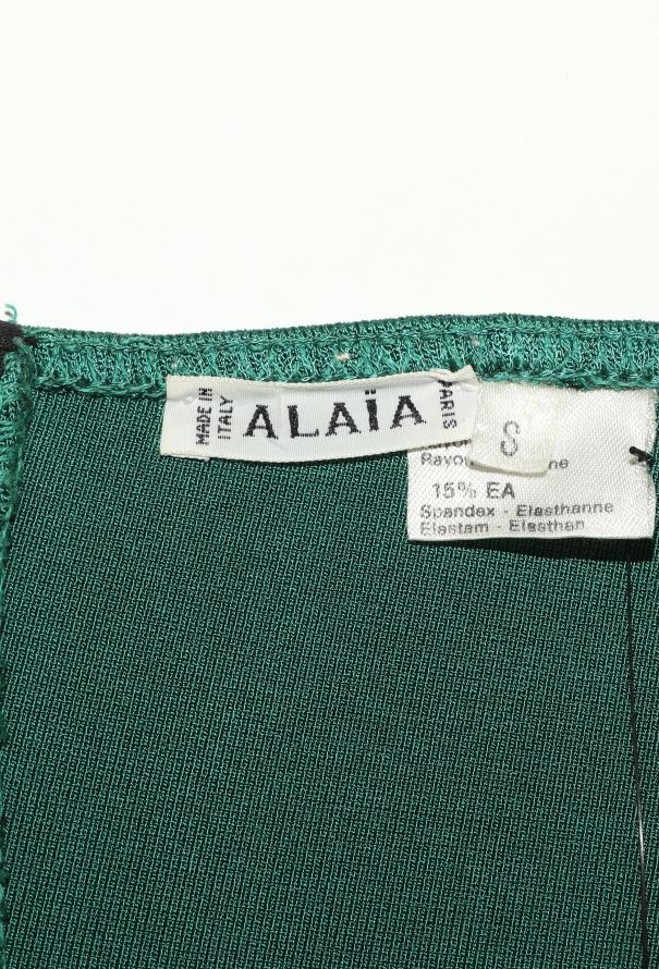 Alaïa 1990 Emerald Corset Top - 5