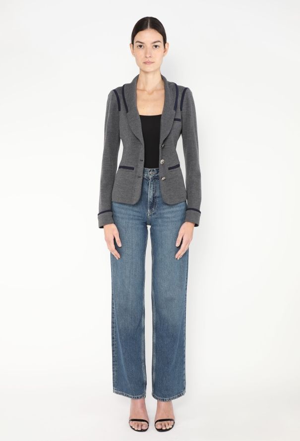 Chanel Bicolor 'CC' Collegiate Blazer - 3