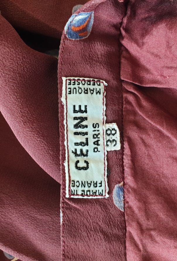 Céline Vintage Print Pleated Skirt - 7