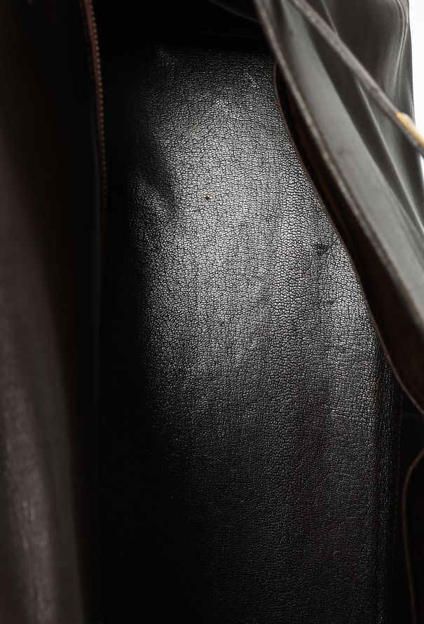 Hermès '70s Brown Box Kelly Retourné 35 - 21