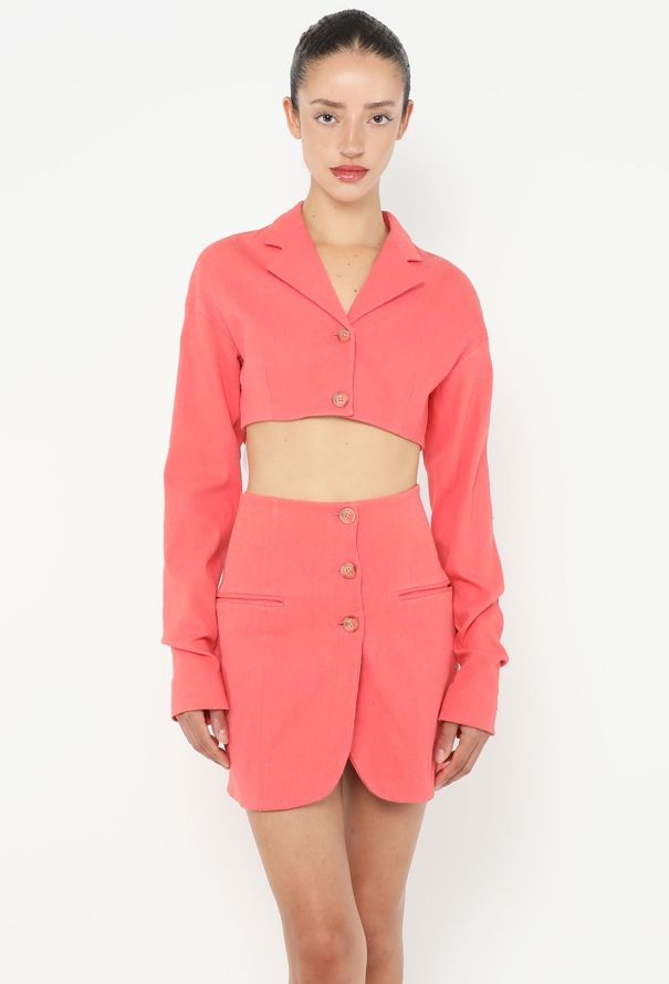 Dolce & Gabbana RARE S/S 1992 Cropped Tulip Ensemble - 1