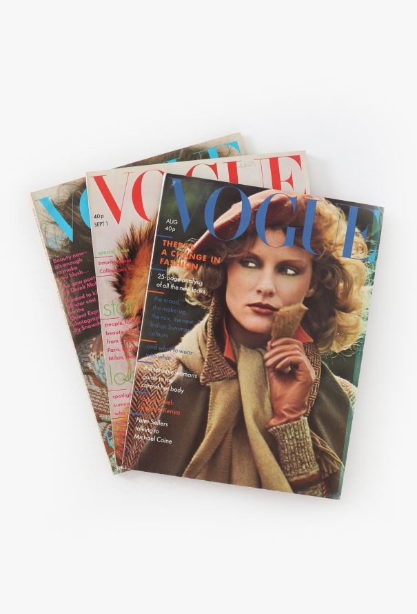 VOGUE UK 1974 Toscani, Newton & Bailey Cover Trio - 1