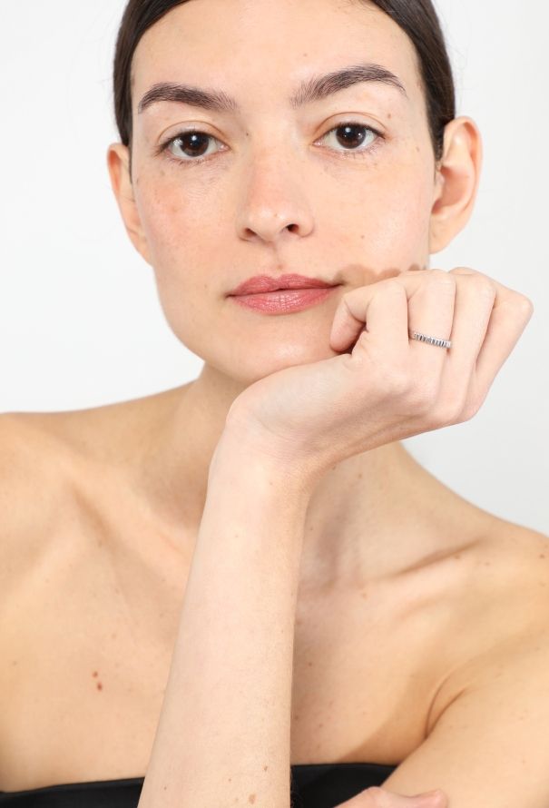 Mellerio 18k White Gold Affiniti Band Ring - 4