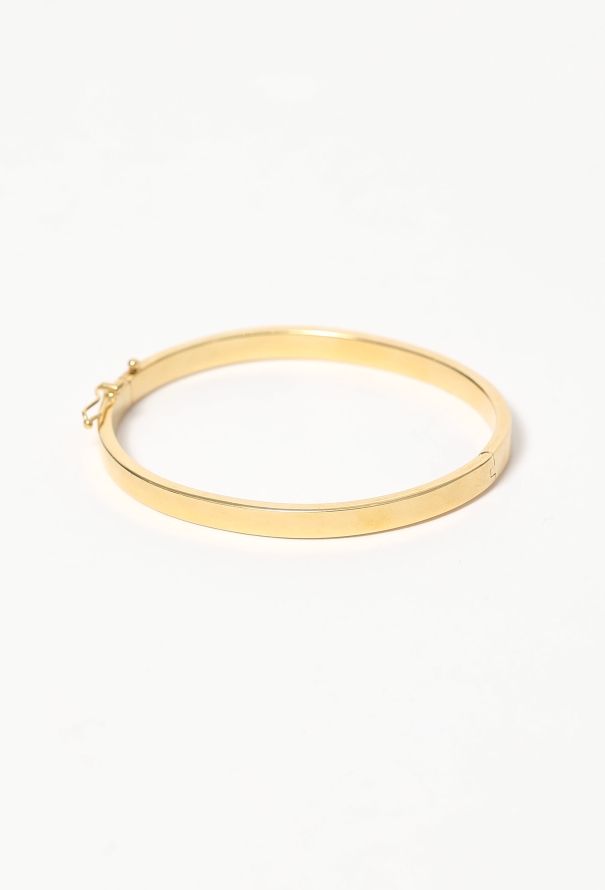Modern Fine Jewelry 18k Yellow Gold Bangle Bracelet - 3