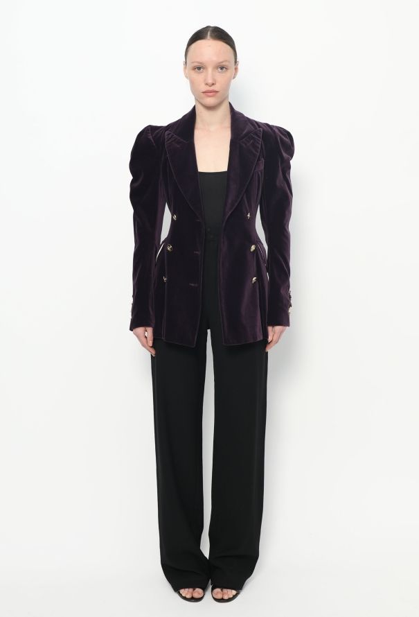 Vivienne Westwood F/W 1994 Sculpted Velvet Blazer - 4