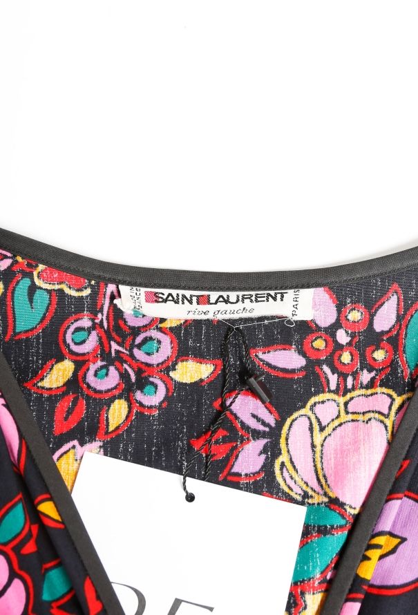 Saint Laurent S/S 1983 Floral Printed Dress - 8