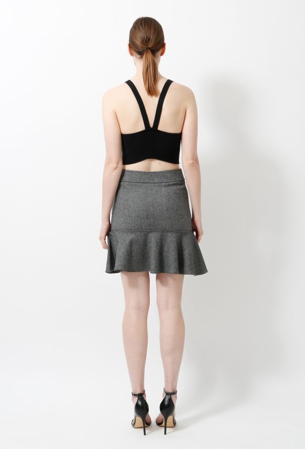 Balenciaga 2002 Woven Ruffled Skirt - 5