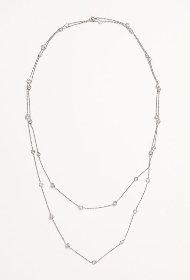 Vintage Fine Jewelry Platinum & 6 Carats Diamond Sautoir Necklace - 1