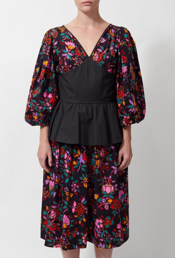 Saint Laurent S/S 1983 Floral Printed Dress - 5