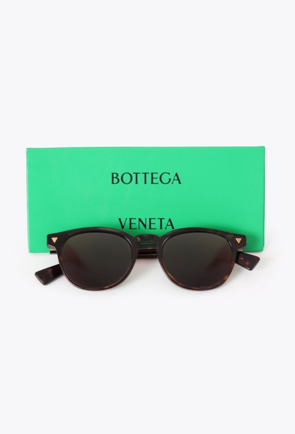 Bottega Veneta 2024 Rounded Tortoiseshell Sunglasses - 2