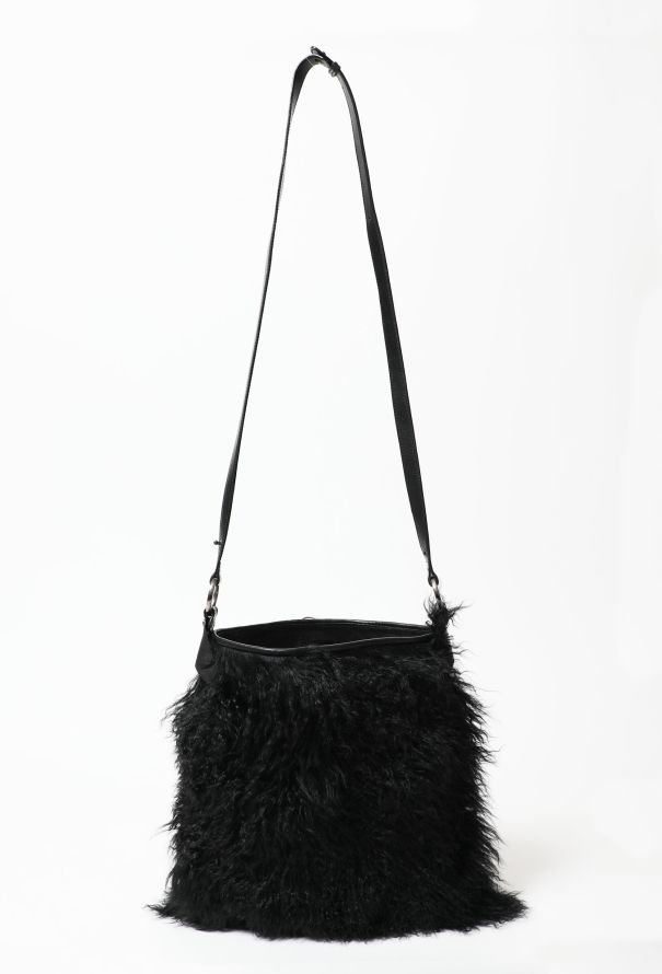 Saint Laurent 90's Shearling Hobo Bag - 1
